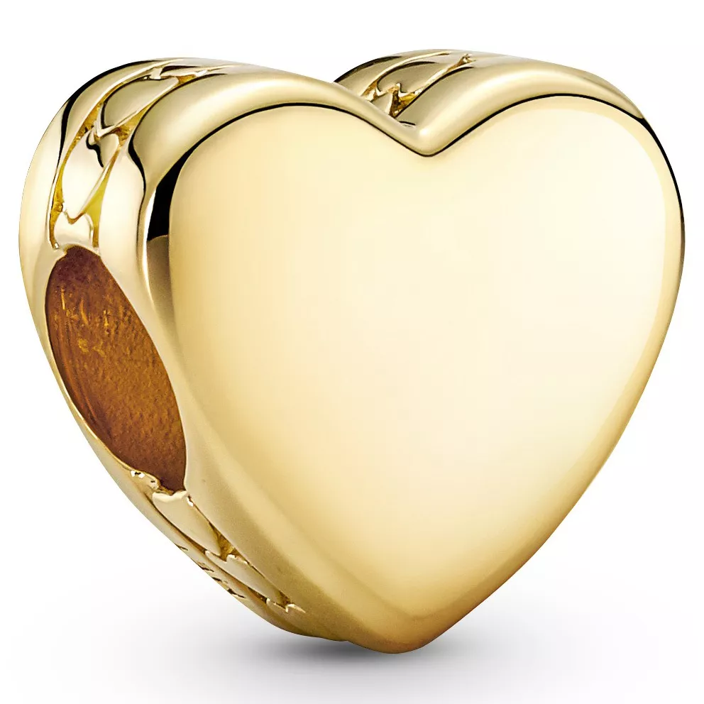 Pandora 762015C00 Bedel Engravable Heart zilver goudkleurig