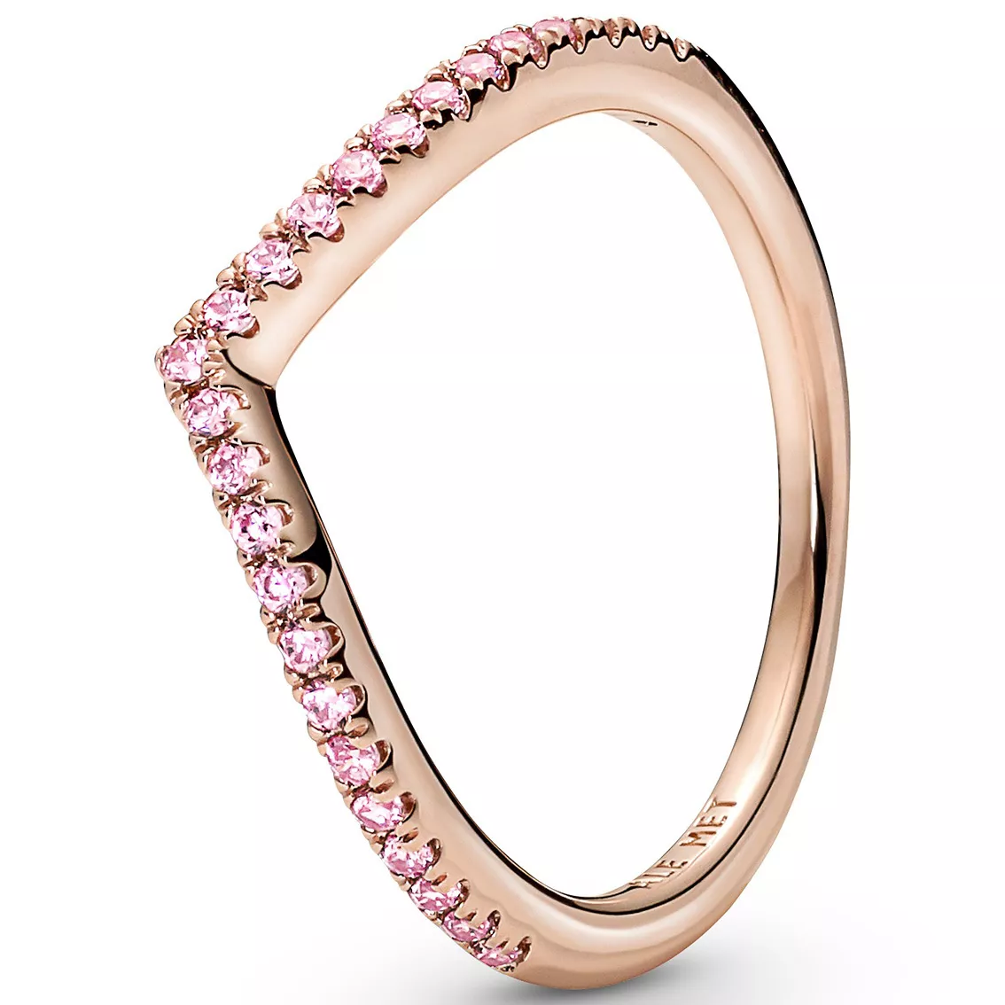 Pandora 186316C02 Ring Wish Sparkling Pink zilver-zirconia rosekleurig-roze