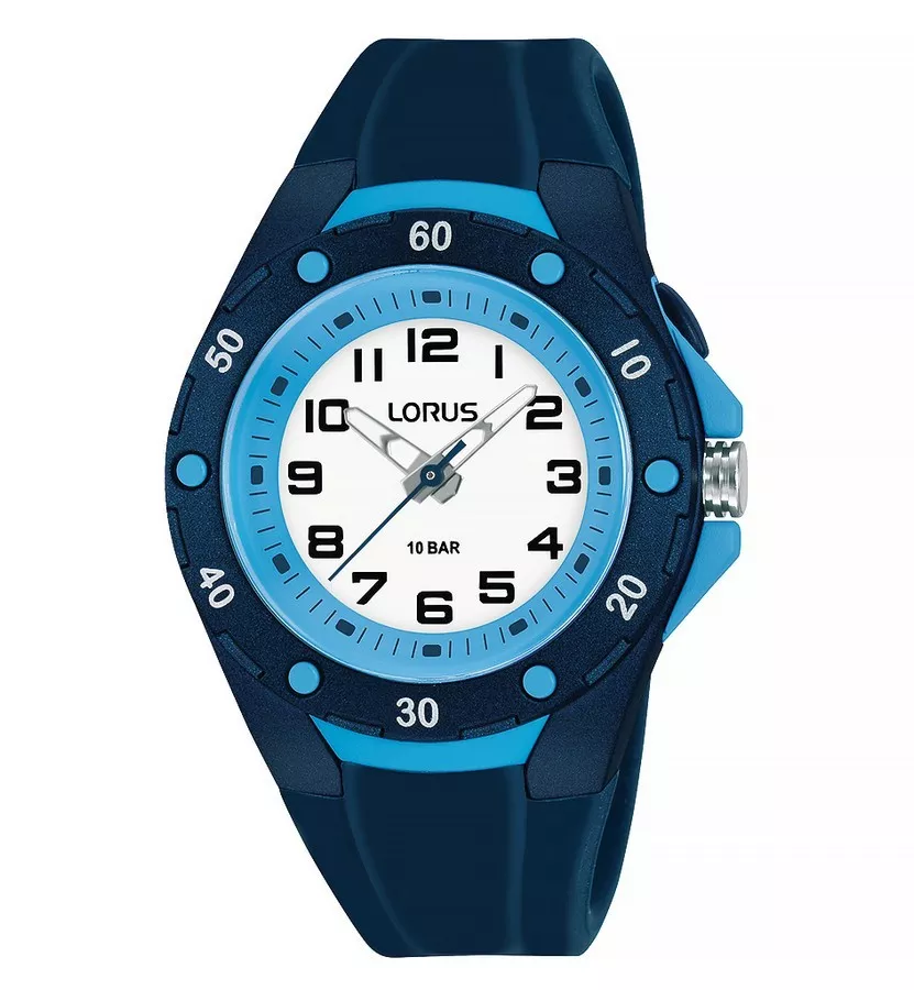 Lorus R2371NX9 Horloge kunstof-siliconen blauw 36 mm