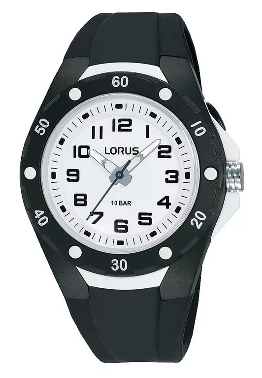 Lorus R2397NX9 Horloge kunststof-siliconen zwart-wit 36 mm