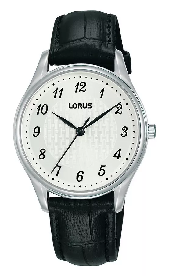 Lorus RG231UX9 Horloge staal-leder zilverkleurig-zwart 32 mm 