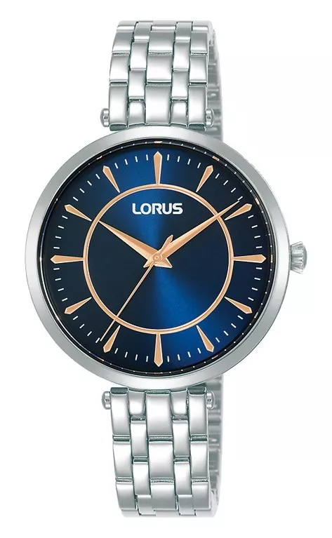 Lorus RG251UX9 Horloge staal zilverkleurig-blauw 32 mm 