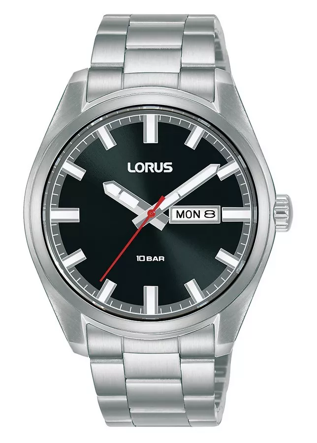 Lorus RH347AX9 Horloge staal zilverkleurig-zwart 40 mm