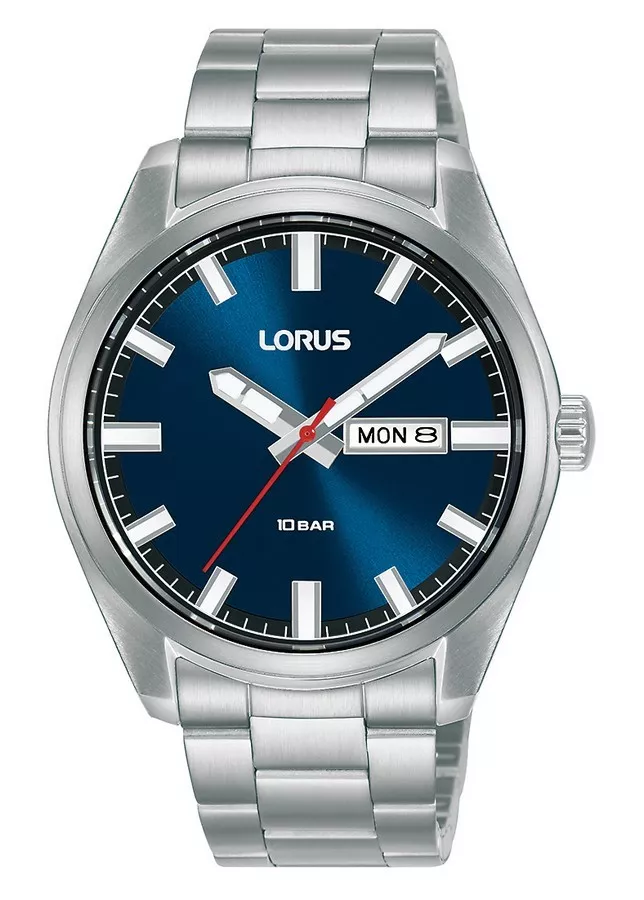 Lorus RH349AX9 Horloge staal zilverkleurig-blauw 40 mm