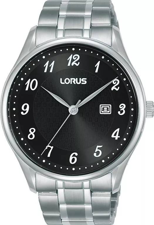 Lorus RH903PX9 Horloge staal zilverkleurig-zwart 42 mm