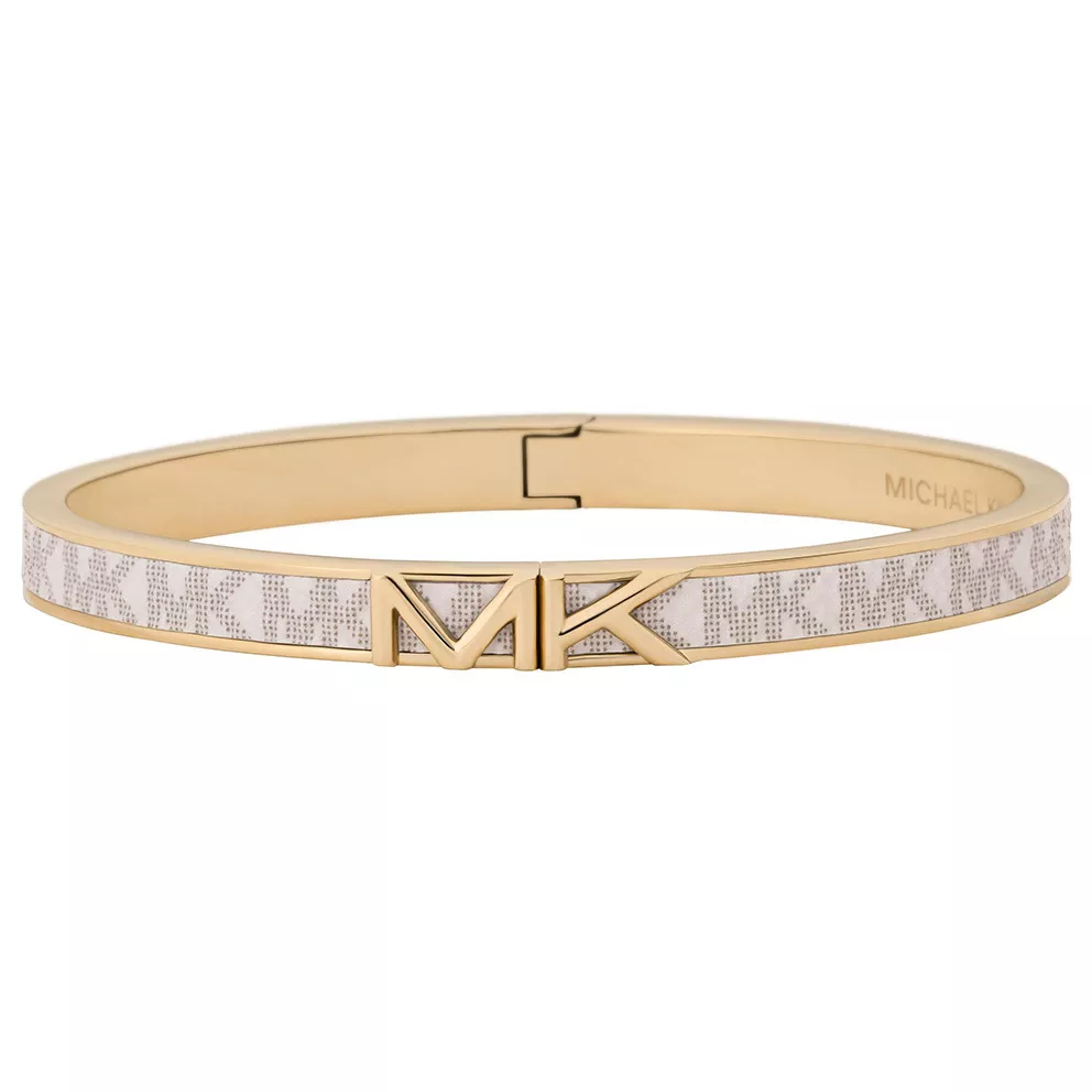 Michael Kors MKJ7831710 Armband Bangle Premium staal goudkleurig-wit 5 x 60 mm