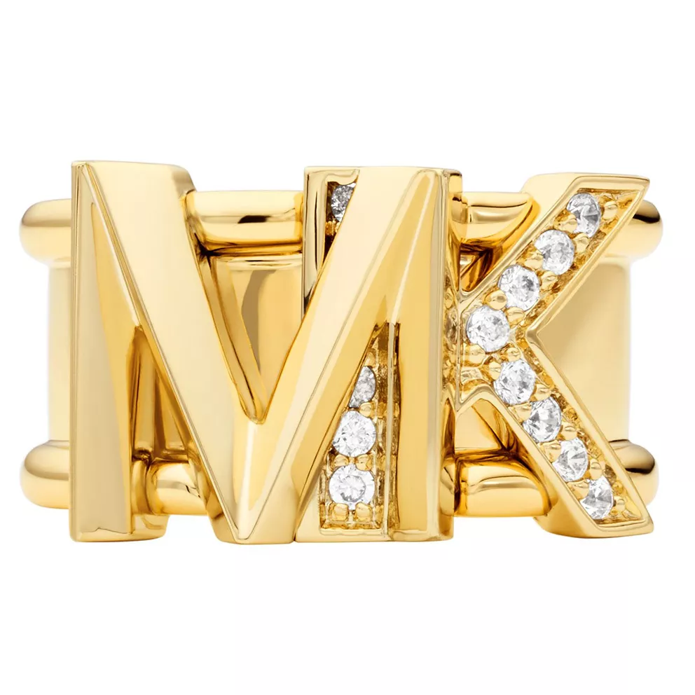 Michael Kors MKJ7836710 Ring Premium messing-zirconia goudkleurig-wit