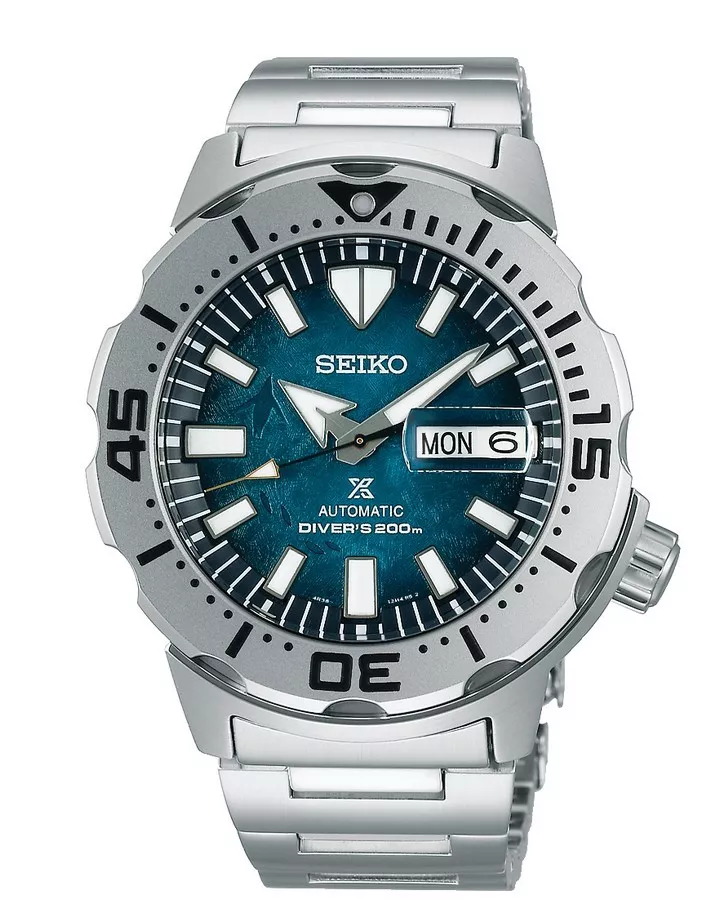 Seiko SRPH75K1 Prospex Horloge automaat staal zilver-blauw 42,4 mm 
