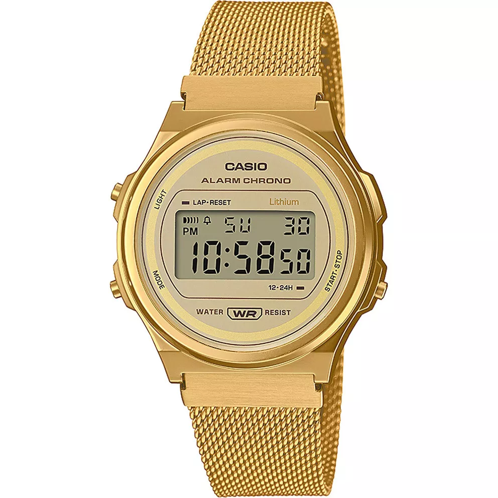 Casio horloge A171WEMG-9AEF Vintage goudkleurig 36 mm