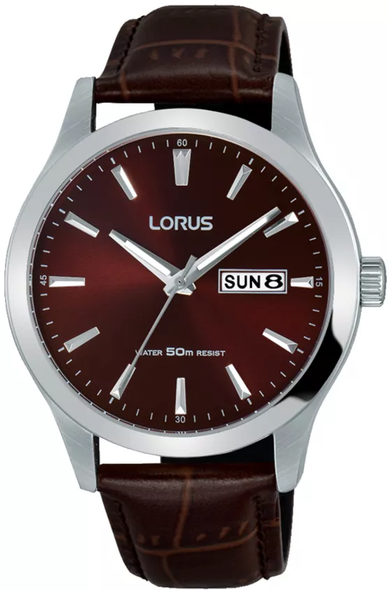 Lorus RXN31DX5 herenhorloge bruine wijzerplaat 40 mm