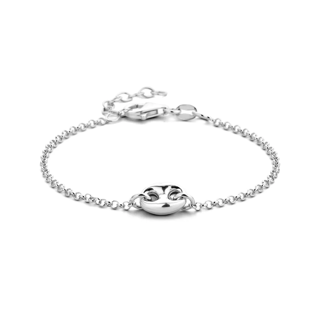 Armband Charm zilver 2 mm 16-19 cm