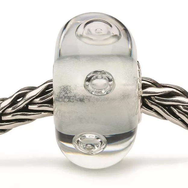 Trollbeads TGLBE-10464 Kraal Nevelige Vreugdebubbel zilver-glas
