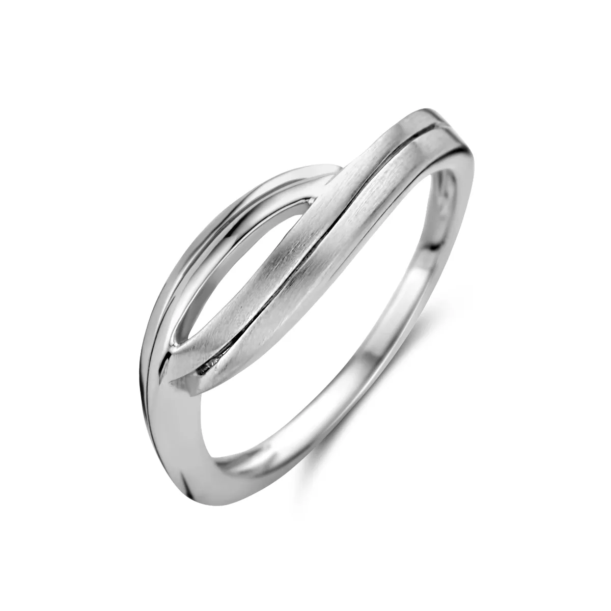 Ring Fantasie zilver-zirconia 6 mm 