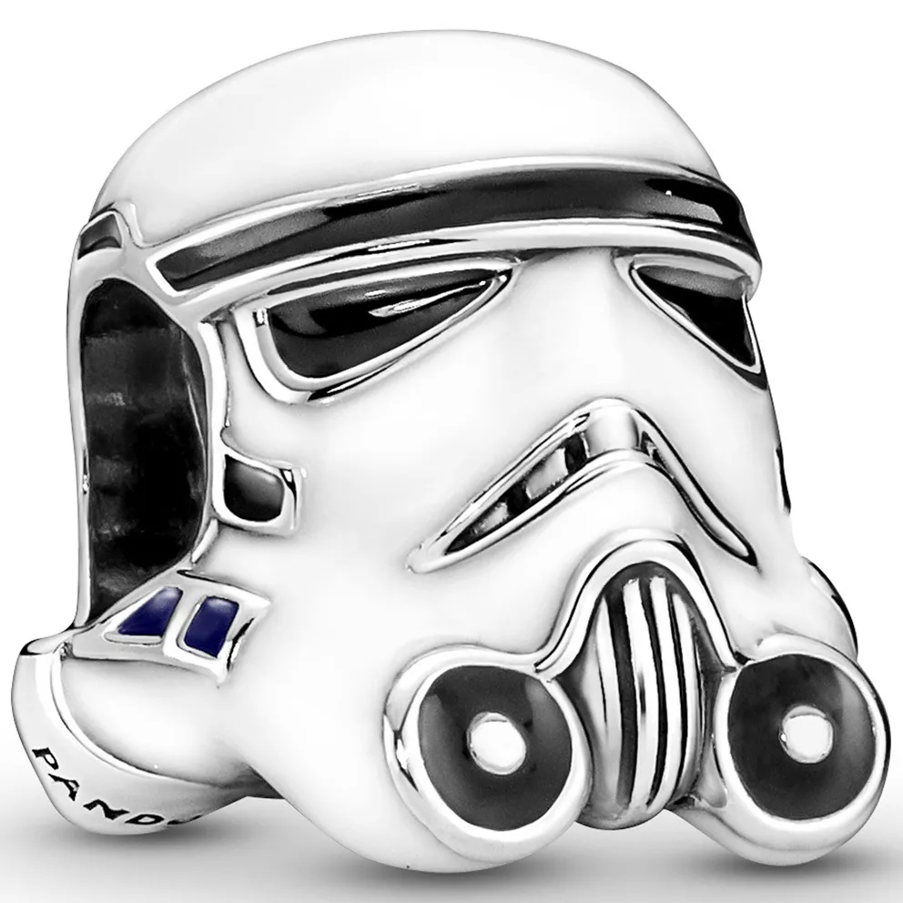 Pandora 791454C01 Bedel Star Wars Stormtrooper Helmet zilver-emaille