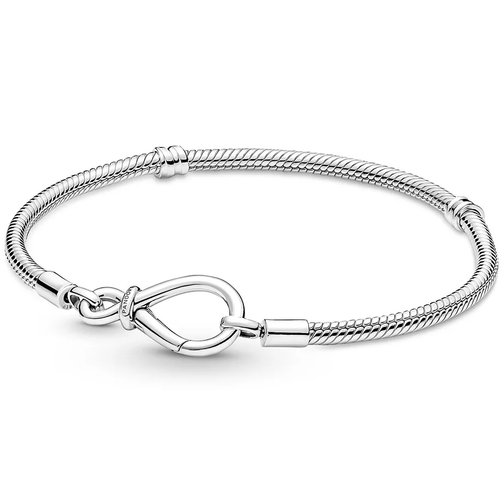 Pandora 590792C00 Armband Infinity Knot Snake Chain zilver