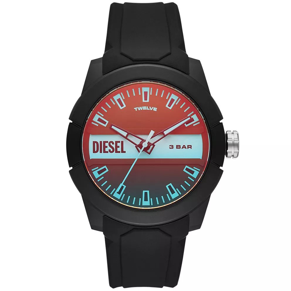 Diesel DZ1982 Horloge BB siliconen zwart 43 mm