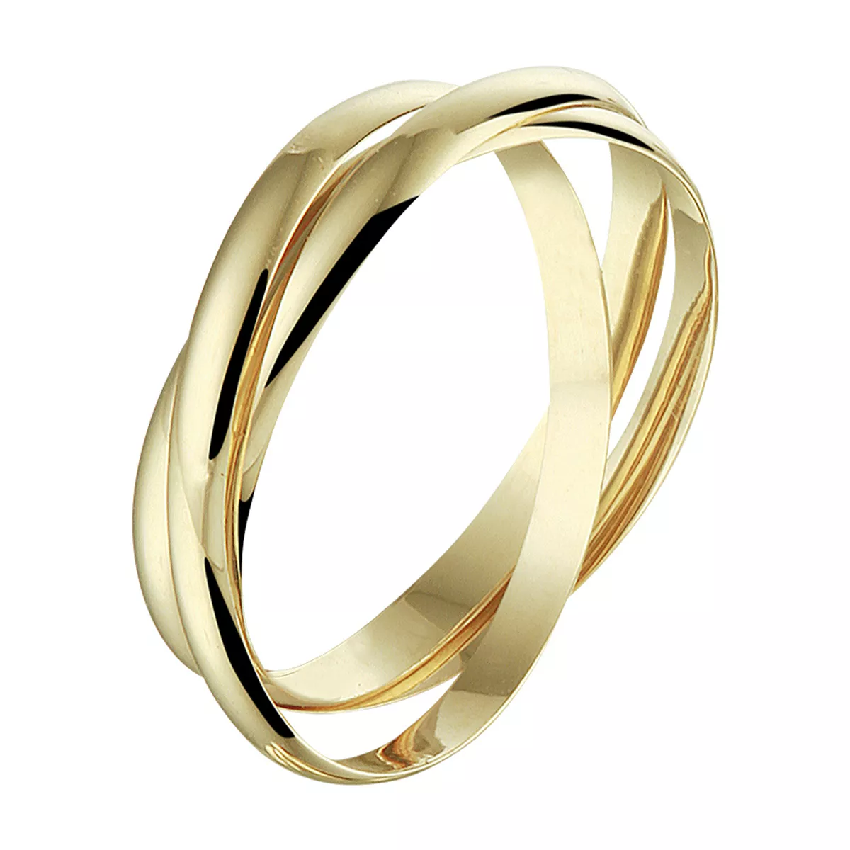 Ring 3-in-1 geelgoud 3 x 1,9 mm