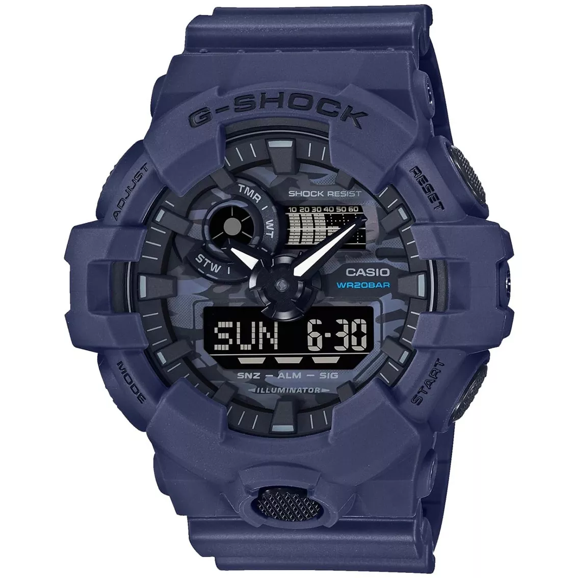 Casio G-Shock GA-700CA-2AER horloge nachtblauw 53 mm
