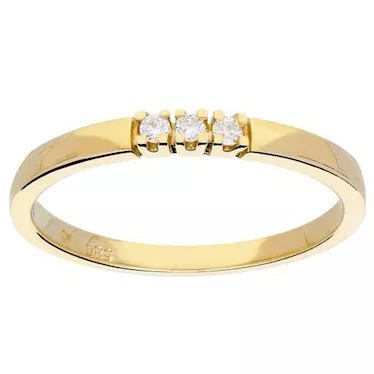 Glow 214.2012 Ring Riviera geelgoud-diamant 3-0,06 crt G-si