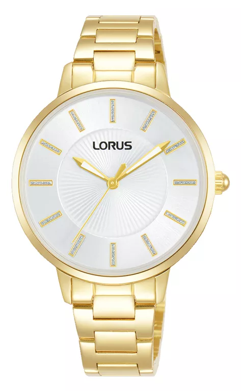 Lorus RG218VX9 Horloge staal goudkleurig-wit 34 mm