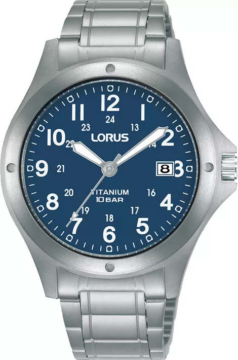 Lorus RG881CX9 Horloge titanium zilverkleurig-blauw 37 mm 