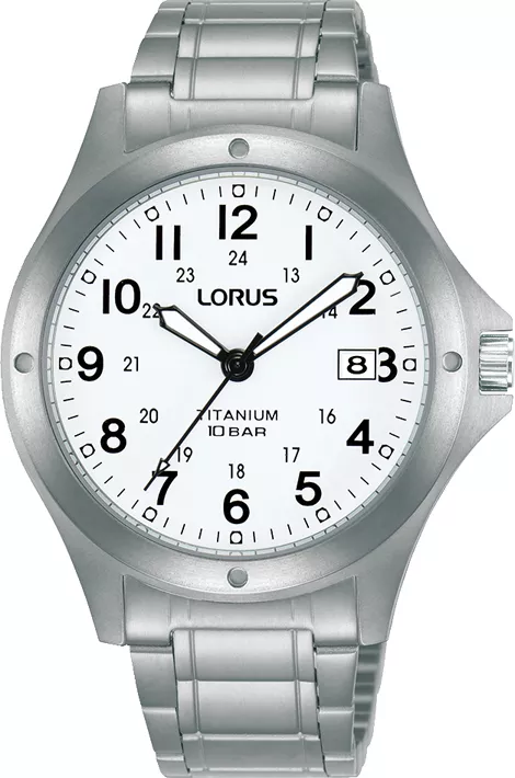 Lorus RG883CX9 Horloge titanium zilverkleurig-wit 37 mm
