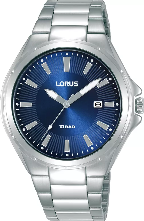 Lorus RH941PX9 Horloge staal zilverkleurig-blauw 40 mm 