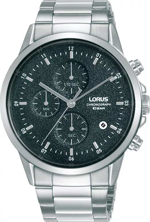 Lorus RM365HX9 Horloge Chronograaf zilverkleurig-zwart 42 mm 