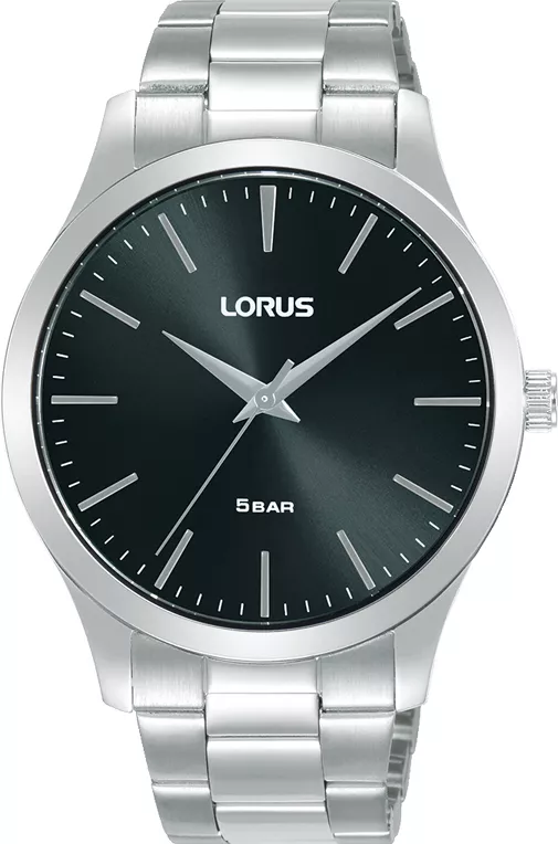 Lorus RRX63HX9 Horloge staal zilverkleurig-zwart 40 mm