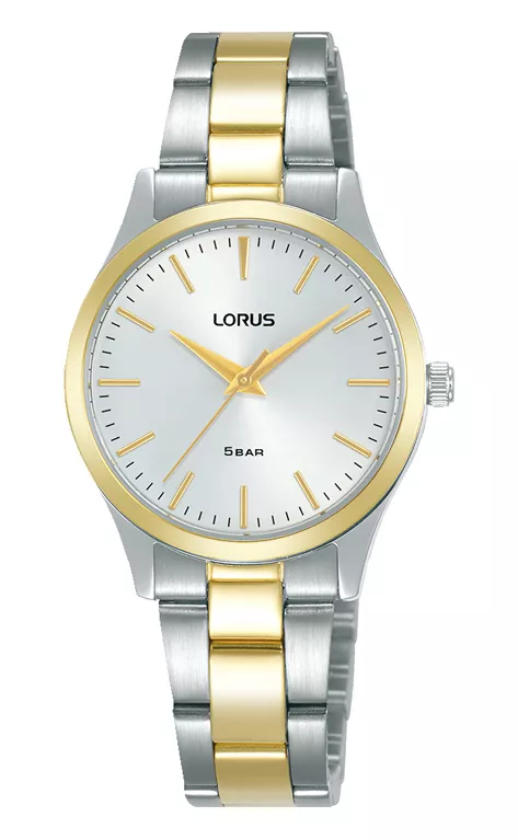 Lorus RRX78HX9 Horloge staal zilver-en goudkleurig 28 mm