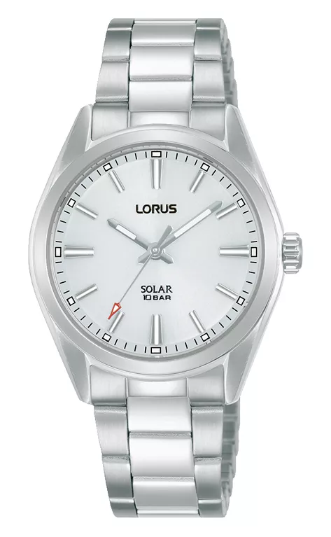 Lorus RY503AX9 Horloge Solar staal zilverkleurig-wit 31 mm