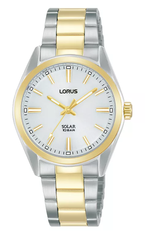 Lorus RY506AX9 Horloge Solar staal zilver-en goudkleurig 31 mm