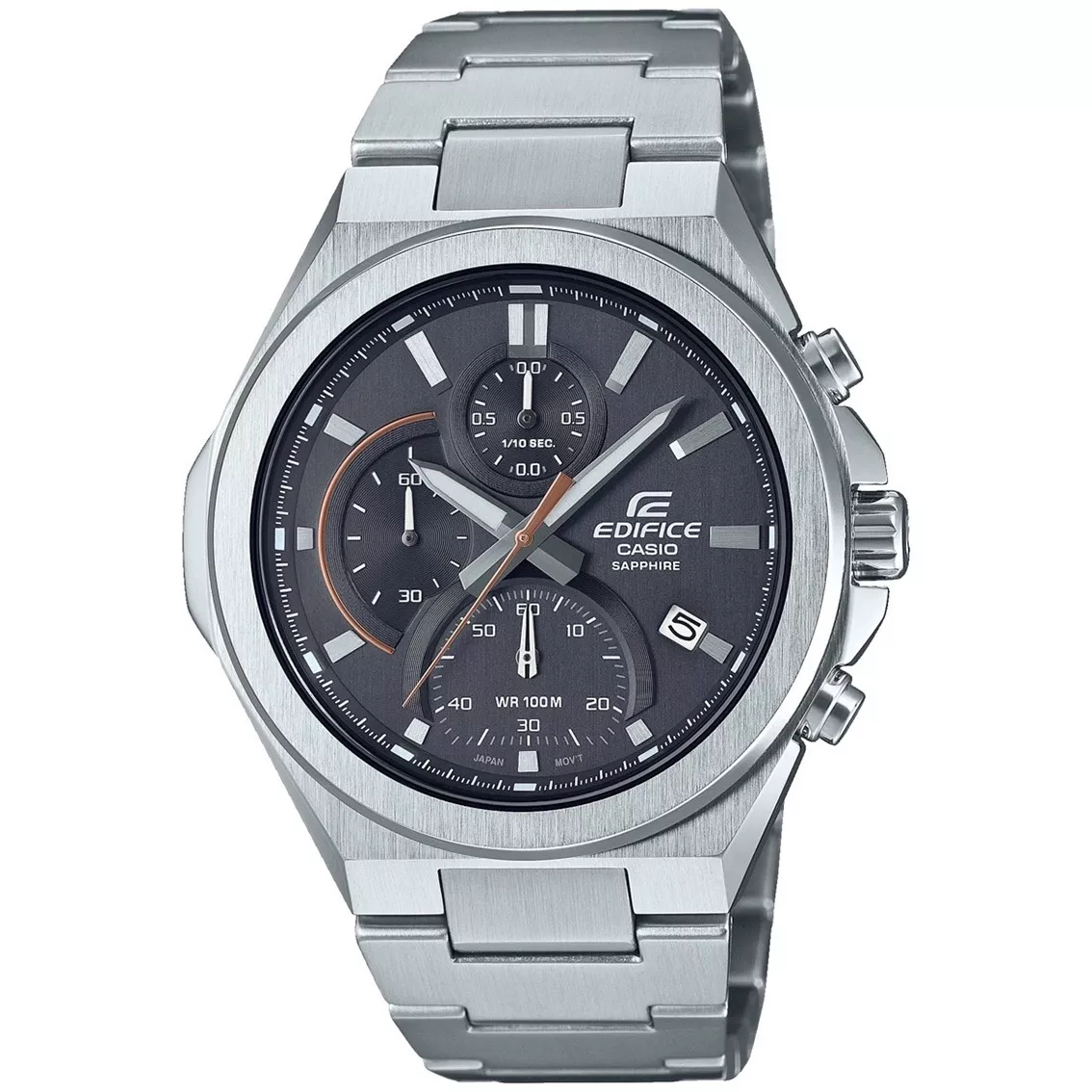 Casio Edifice EFB-700D-8AVUEF Horloge Chronograaf ,saffierglas, grijs 45 mm