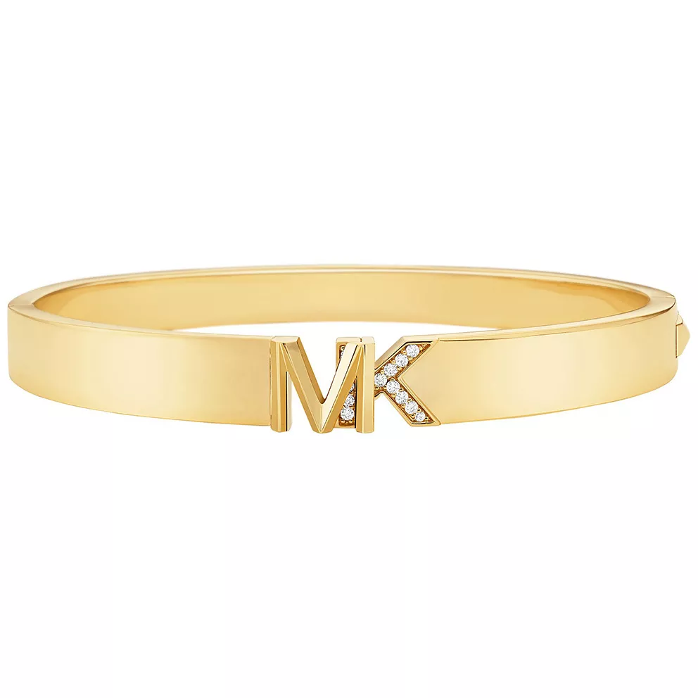 Michael Kors MKJ7966710 Armband Bangle Premium staal goudkleurig-wit