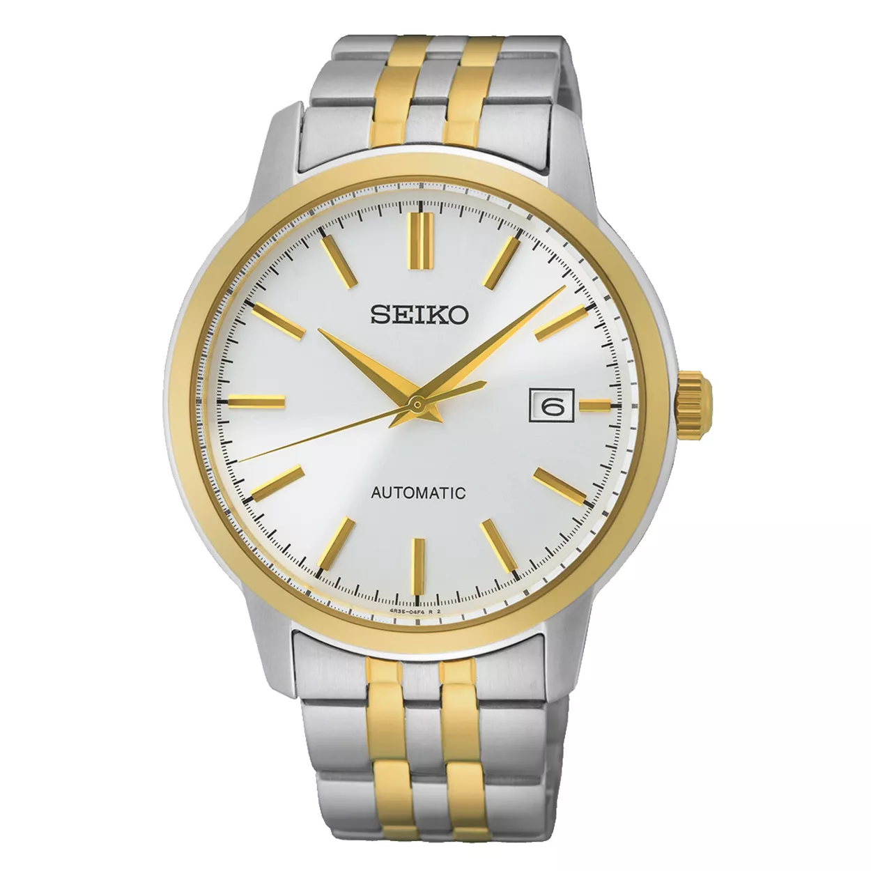 Seiko SRPH92K1 Horloge staal zilver-en goudkleurig-wit 41,2 mm
