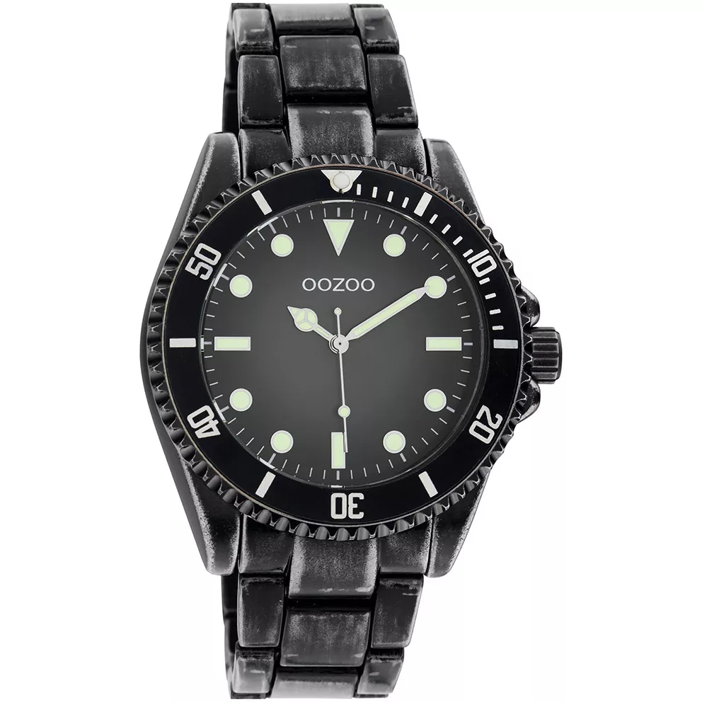 OOZOO C11014 Horloge Timepieces staal zwart 42 mm