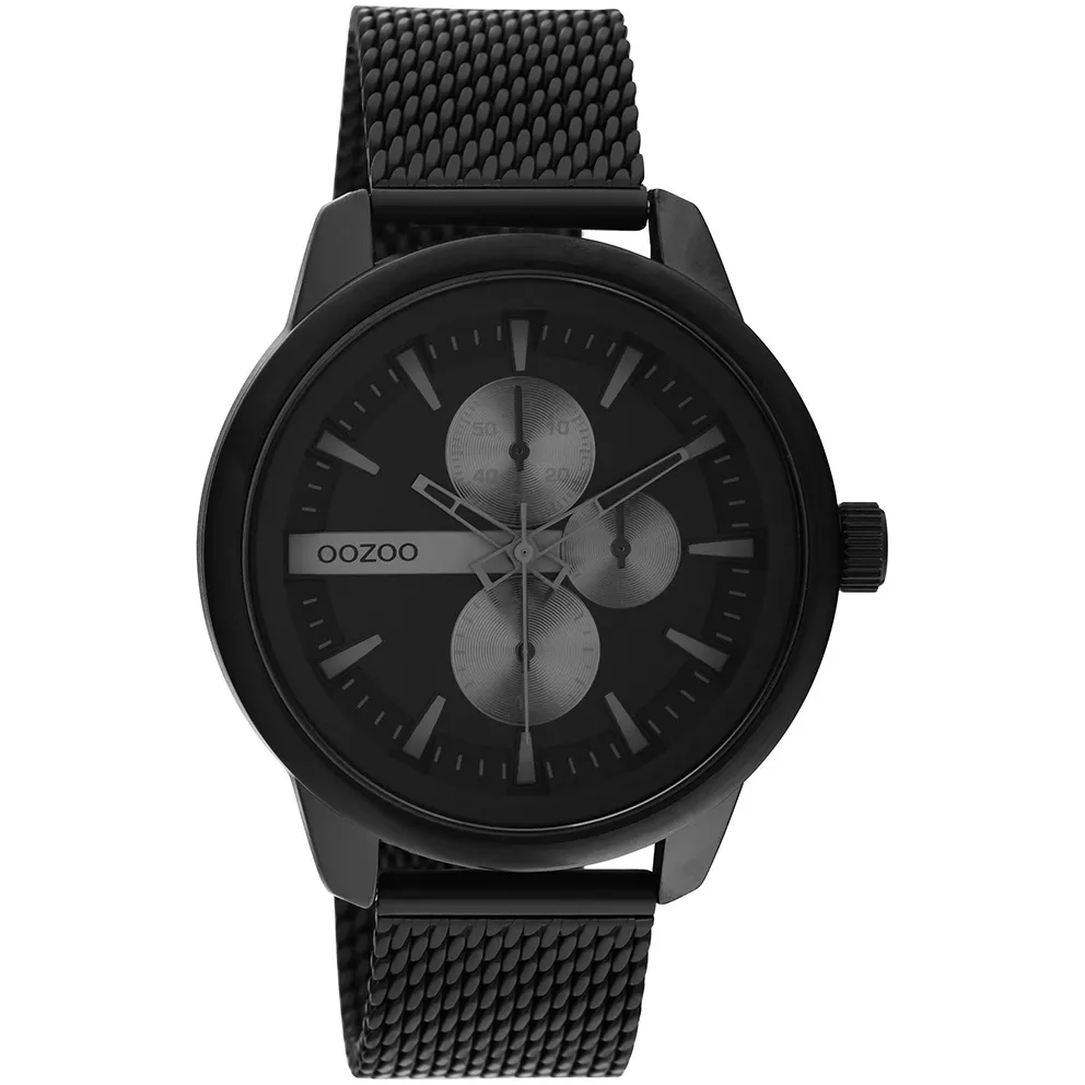 OOZOO C11019 Horloge Timepieces staal zwart 45 mm