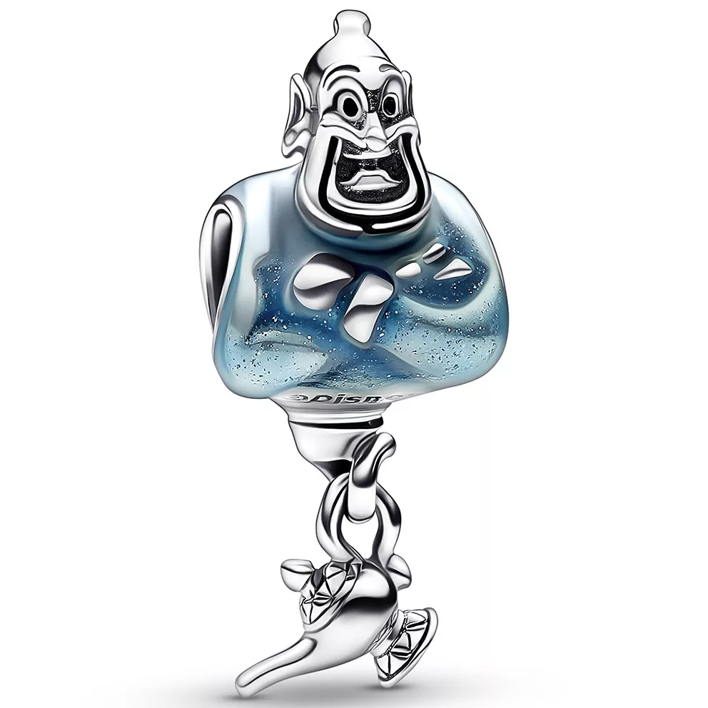 Pandora Disney 792348C01 Hangbedel Aladdin Genie & Lamp zilver-emaille glitterblauw