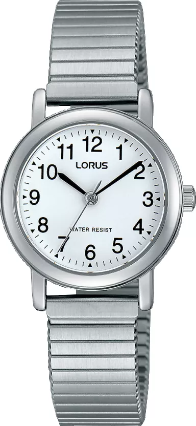 Lorus RRX07HX9 Horloge staal zilverkleurig-wit 26 mm