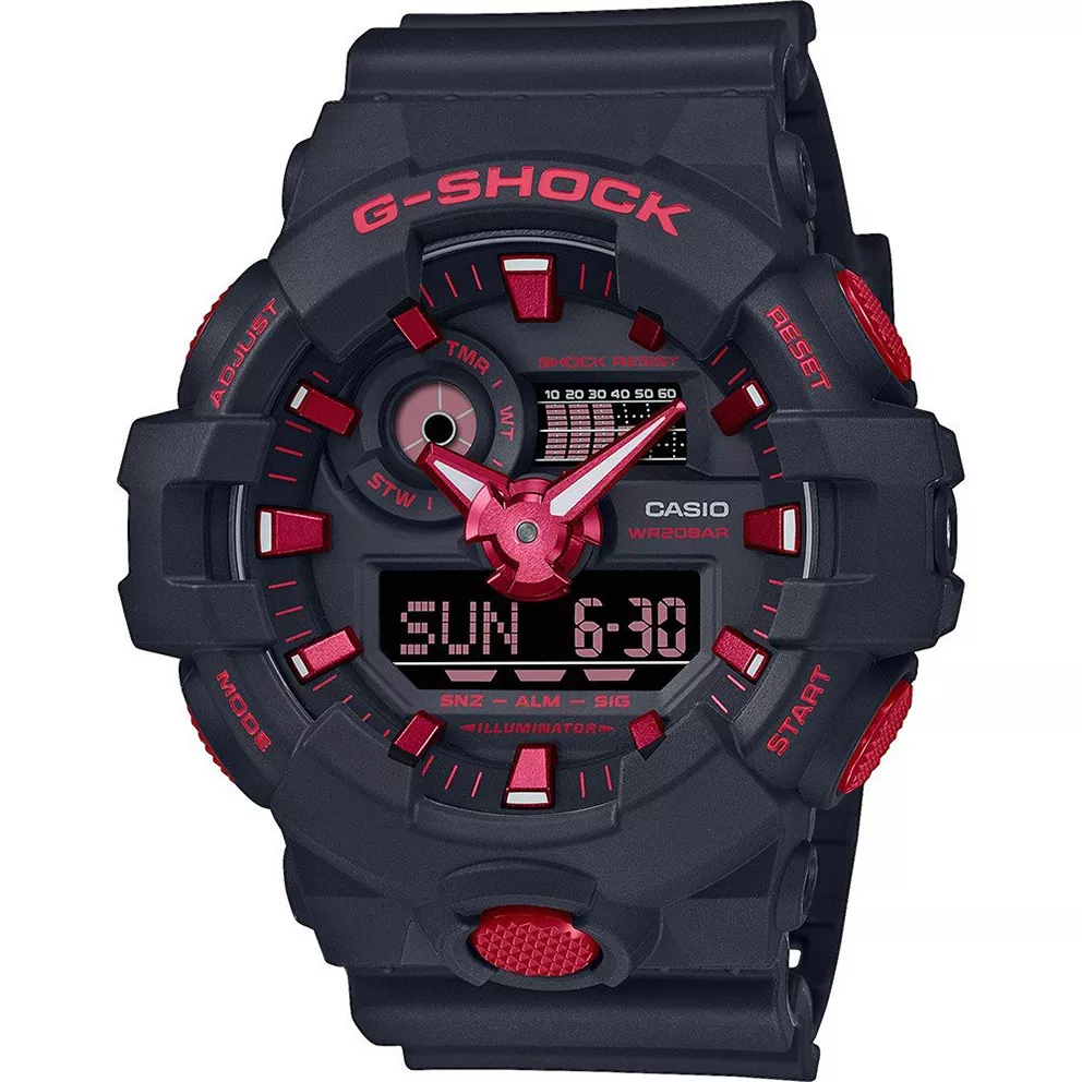 Casio G-Shock GA-700BNR-1AER horloge Ignite Red 53 mm