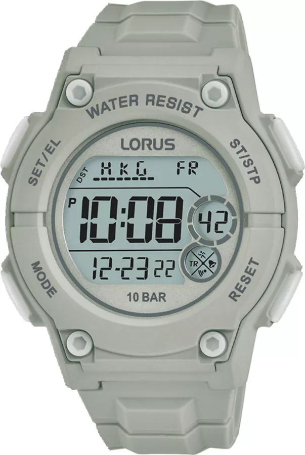 Lorus R2335PX9 Horloge Digitaal kunststof-siliconen  grijs 42 mm