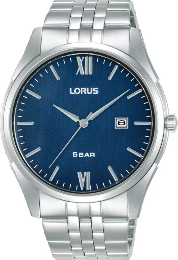 Lorus RH985PX9 Horloge staal zilverkleurig-blauw 42 mm
