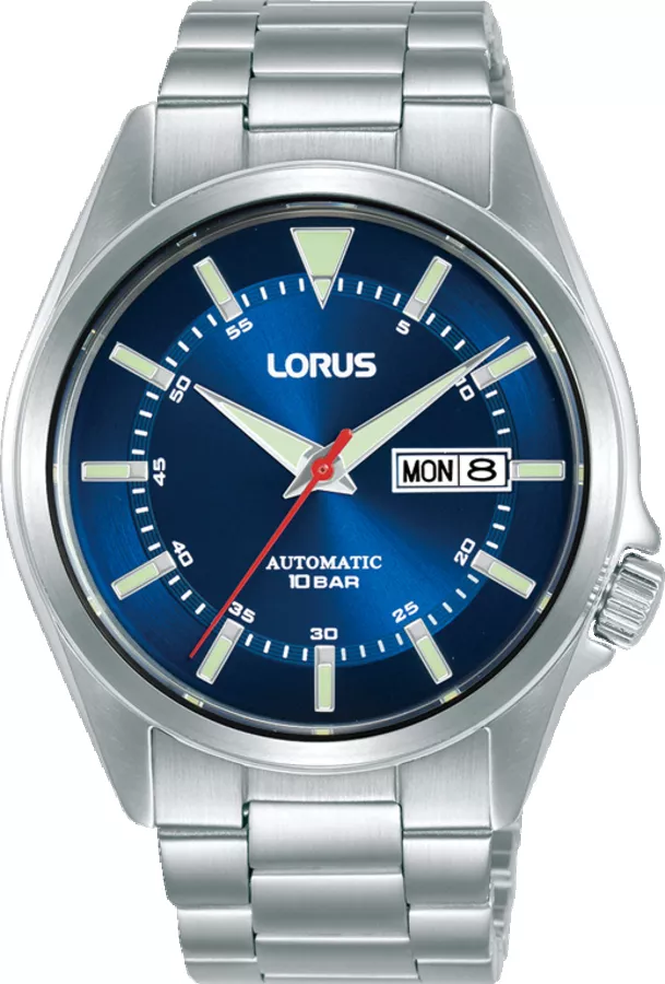 Lorus RL419BX9 Horloge staal zilverkleurig-blauw 42 mm