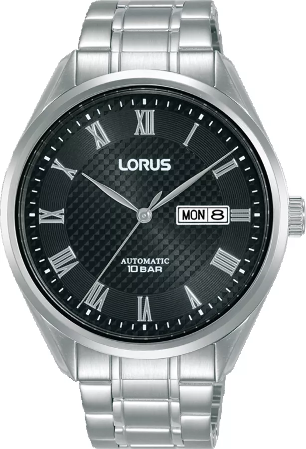 Lorus RL429BX9 Horloge staal zilverkleurig-zwart 42 mm