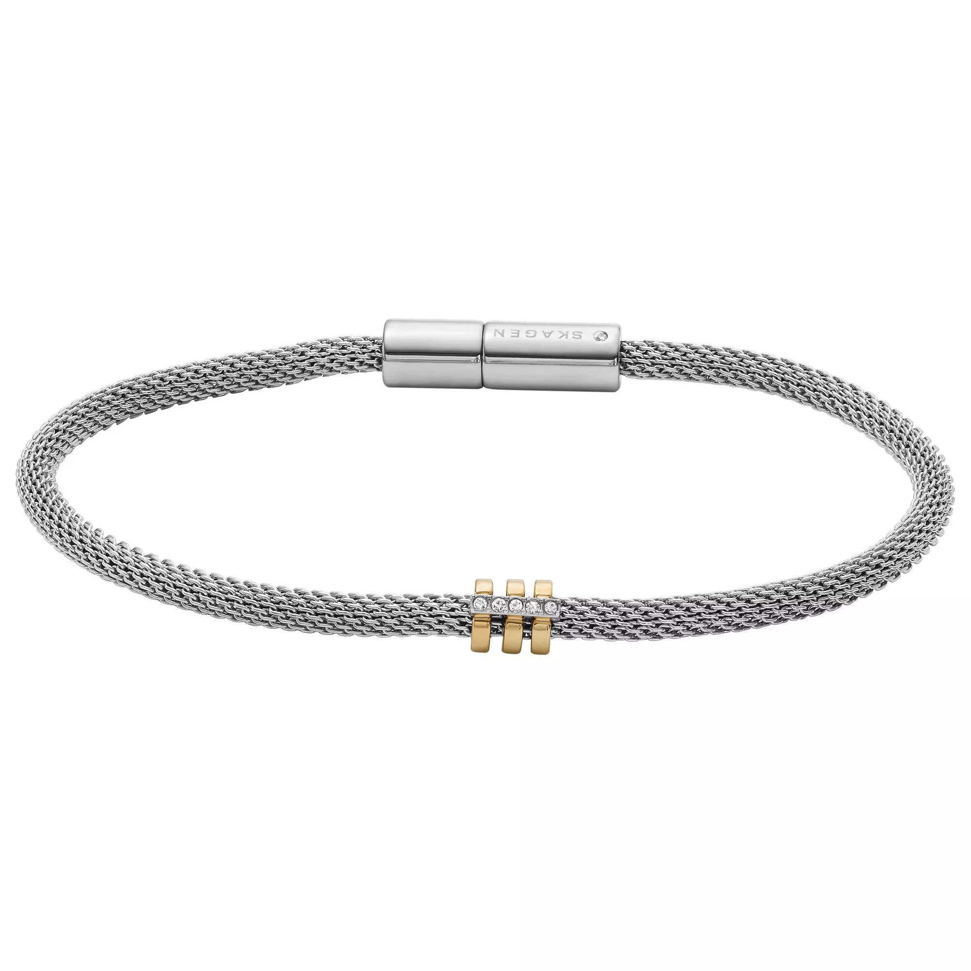 Skagen SKJ1674998 Armband Kariana staal-zirconia goud-en zilverkleurig-wit