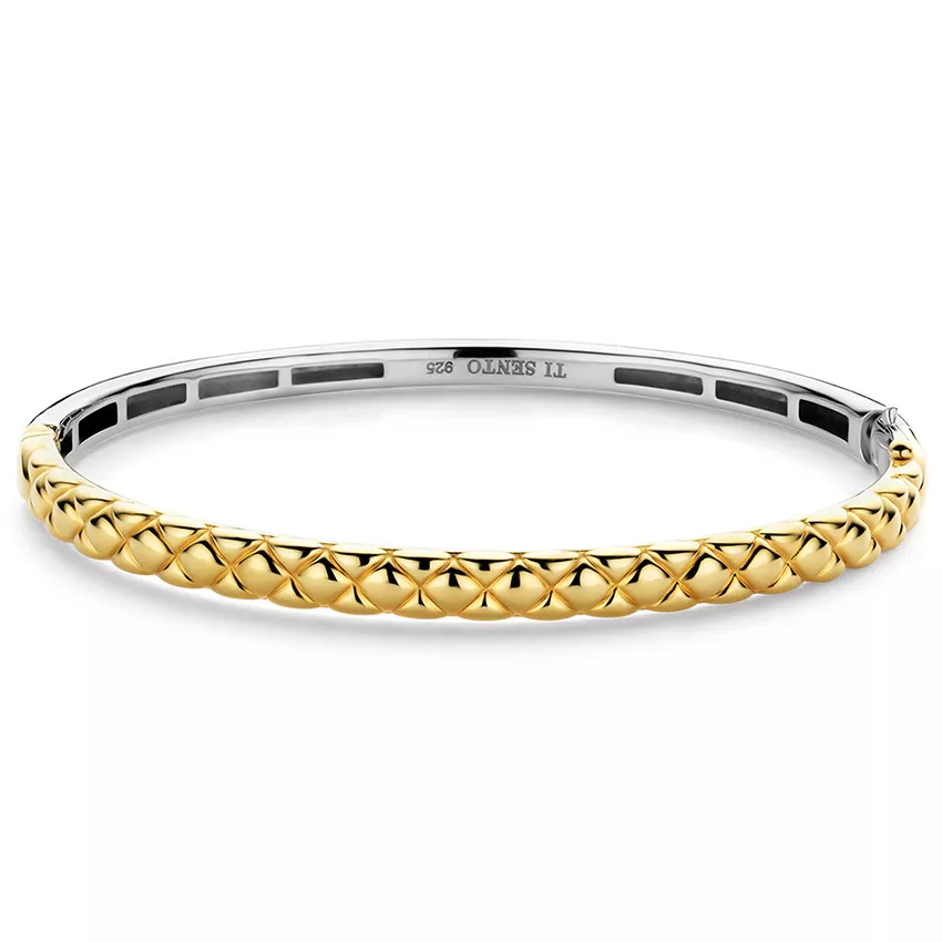 TI SENTO-Milano 23011SY Armband Bangle zilver goud-en zilverkleurig 3,5-5 mm