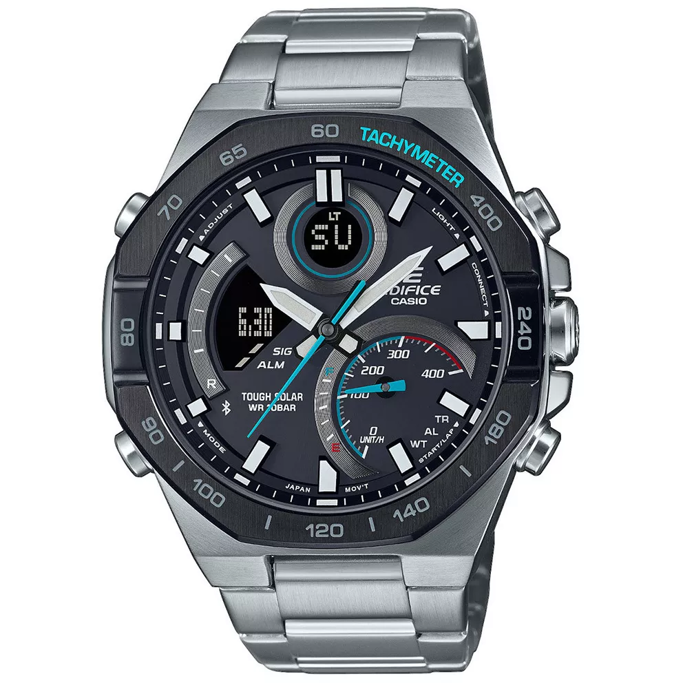 Casio Edifice ECB-950DB-1AEF horloge 'Speed en Intelligence' bluetooth