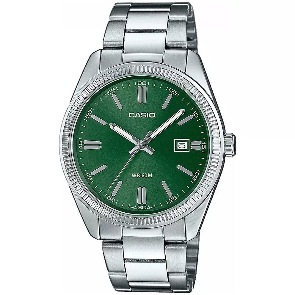 Casio MTP-1302PD-3AVEF Horloge Analoog groene wijzerplaat 38 mm