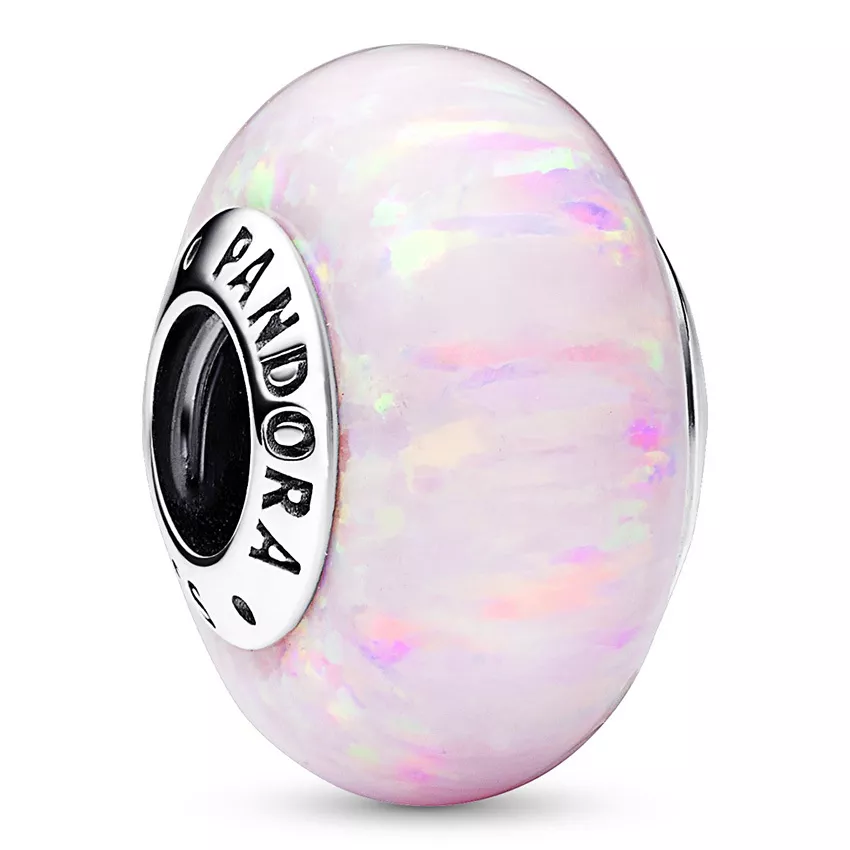Pandora 791691C03 Bedel Opalescent zilver-synth. opaal zilverkleurig-roze