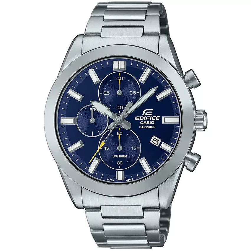 Casio Edifice EFB-710D-2AVUEF Horloge Chronograaf ,saffierglas blauw, 41 mm